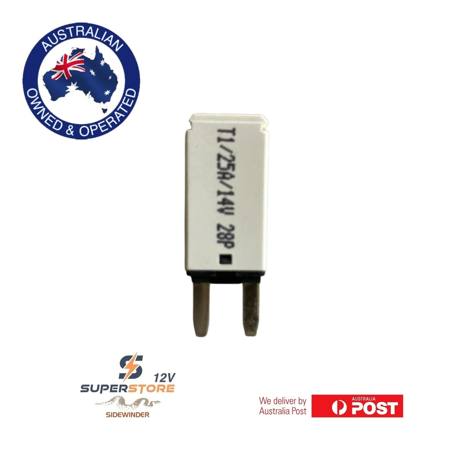 E71 Mini automatic reset circuit breaker 25A Fuse Caravan 4x4 Marine Battery