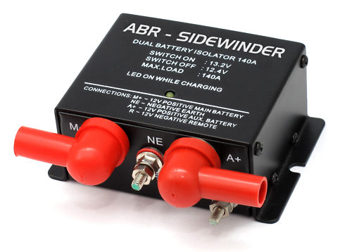 VOLTAGE SENSITIVE RELAY 12V VSR ISOLATOR 140A DUAL BATTERY ABR SIDEWINDER DBi