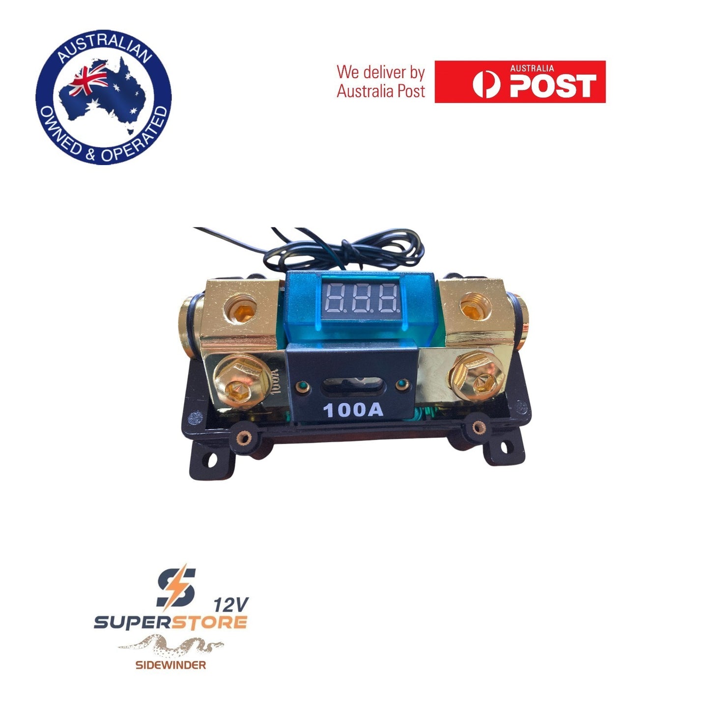 ANL Fuse holder including 100A Fuse Marine Caravan 4x4 Boat Audio Led Display