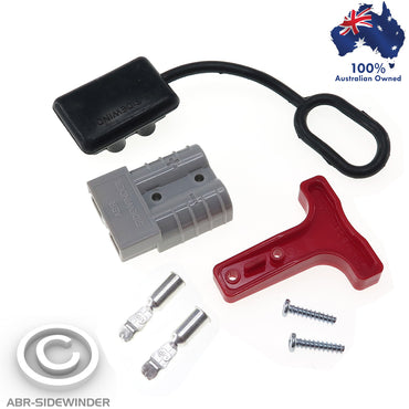 ANDERSON PLUG SET - 1 PLUG - 1 DUST CAP COVER - 1 T HANDLE FOR 50 AMP PLUGS