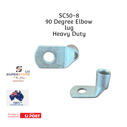 1pc SC50-8 3B&S 90° Angled Heavy Duty Cable Lug Battery Terminal Connector 8mm