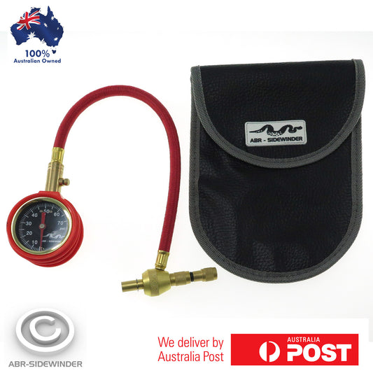 Rapid Tyre Deflator Air Deflators 4WD 4X4 with Pressure Gauge Protection bag