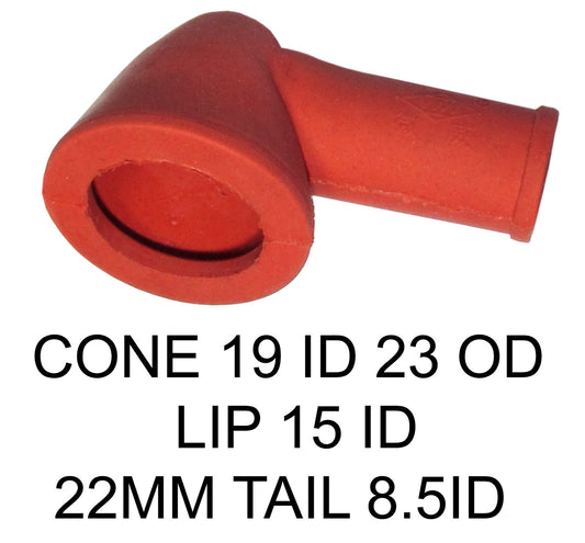 2x DUAL BATTERY ISOLATOR CABLE BOOT COVERS - ABR - CONE TYPE