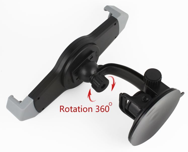 WINDSCREEN iPAD TABLET SUCTION MOUNT UNIVERSAL SIZE WITH EXTRA HEADREST MOUNT