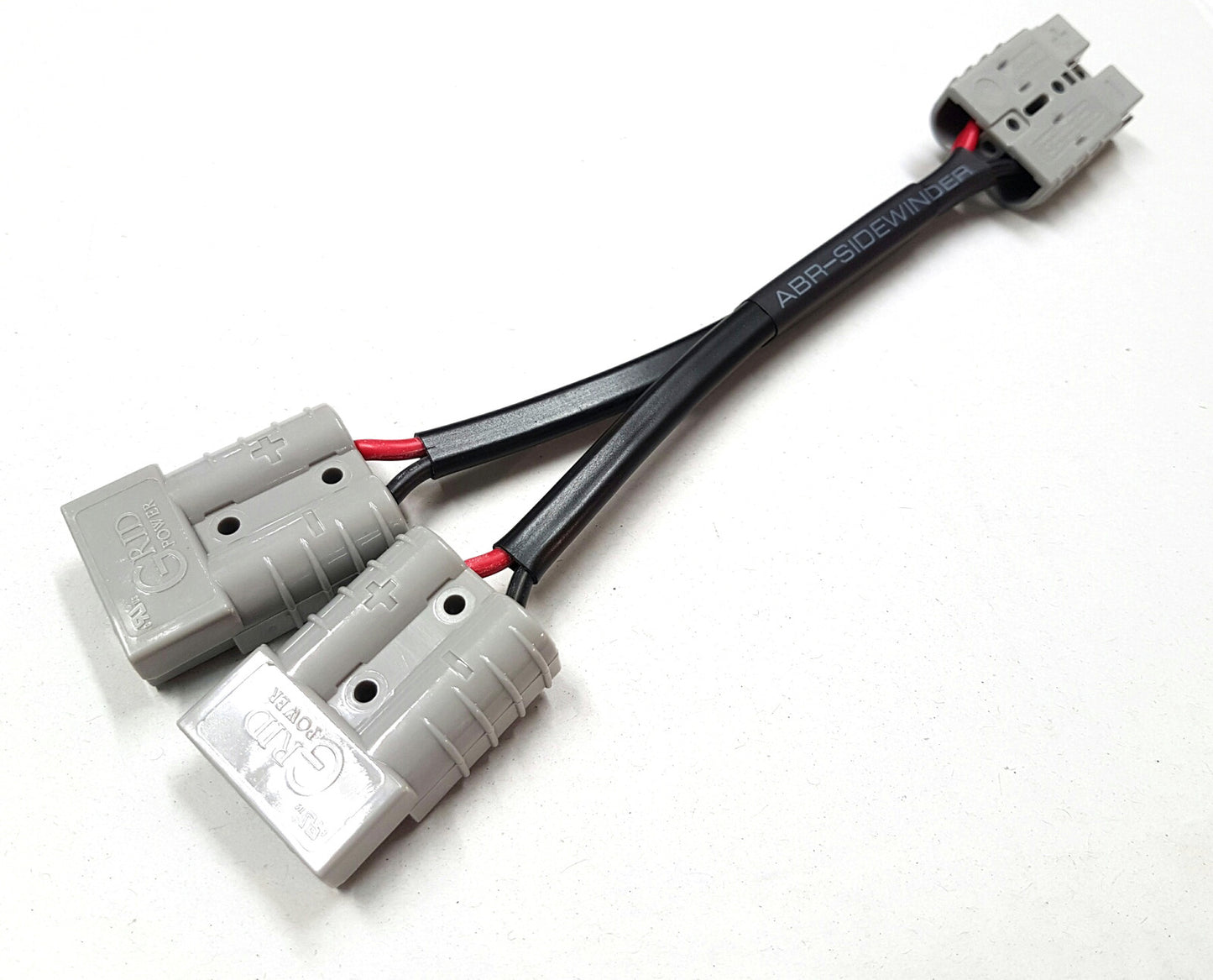 ANDERSON PLUG DOUBLE ADAPTER EXTENSION 50 AMP 50A 12VOLT Y CABLE LEAD CRIMPED