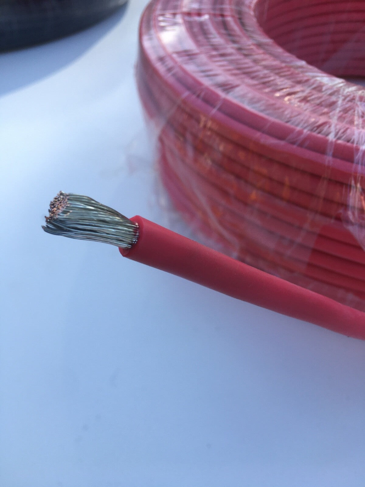 Flexible Silicone Wire Cable, HIGH TMPE 200℃, Tinned Copper Wire Red 6AWG