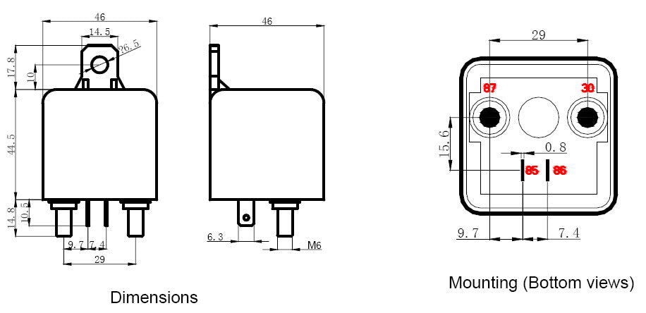 Solenoid Isolator 12V Relay 100A Automotive Switch ABR-SIDEWINDER Dual Battery