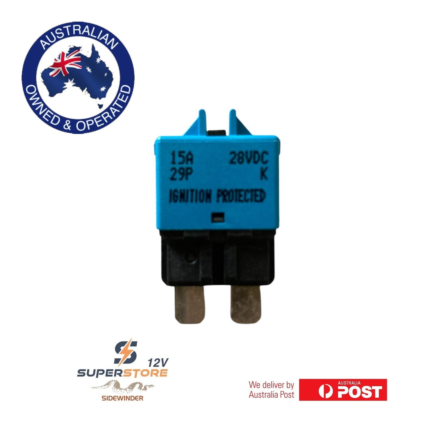 12V 24V  Manual reset circuit Breaker Fuse 15A 4x4 Caravan Dual Battery system