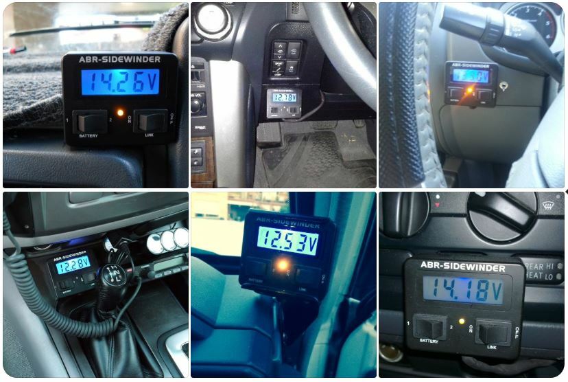 DUAL BATTERY MONITOR FOR REVOLUTION TYPE VSR DUAL BATTERY KIT SYSTEM FROM ABR