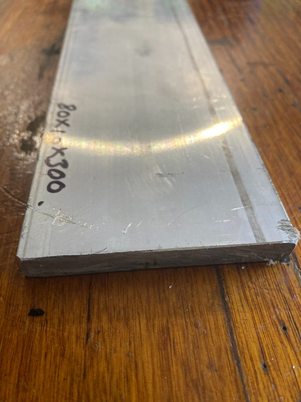 Aluminium Flat Bar80x10x300mm Steel Lathe Weld