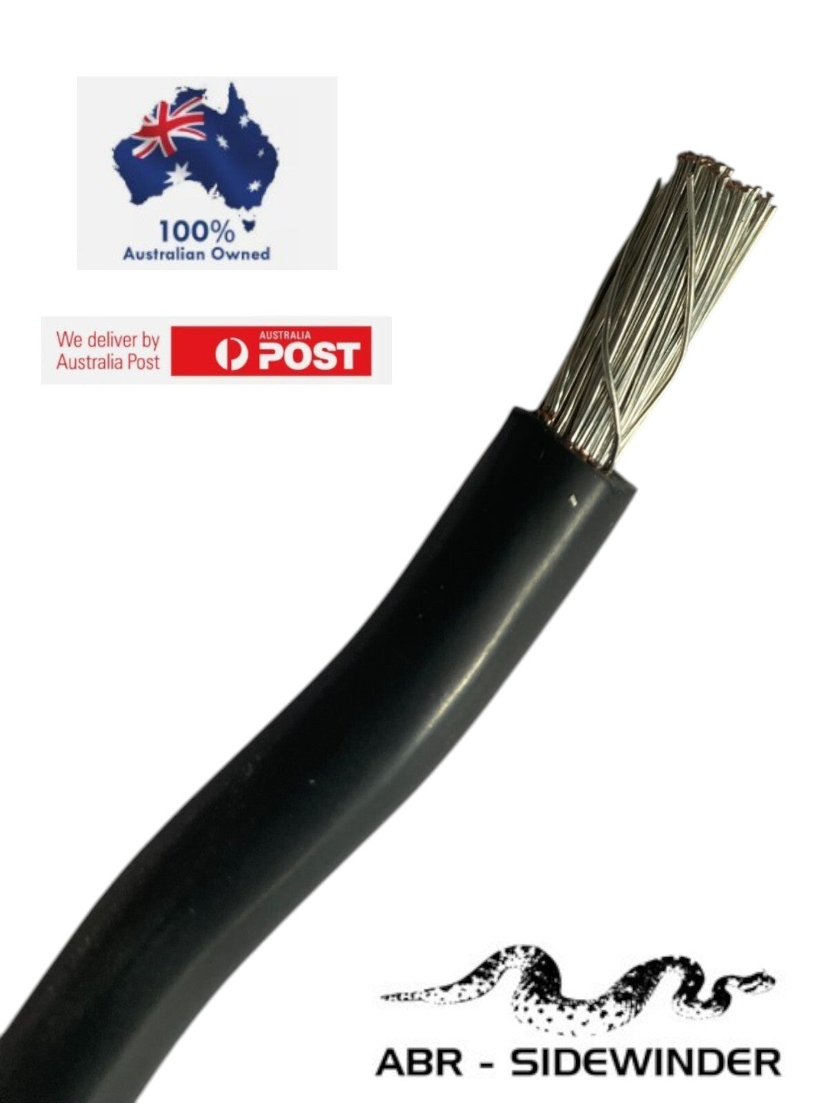 SILICONE 10m DUAL BATTERY & ANDERSON PLUG WIRE 6 B&S 140A CABLE - BLACK