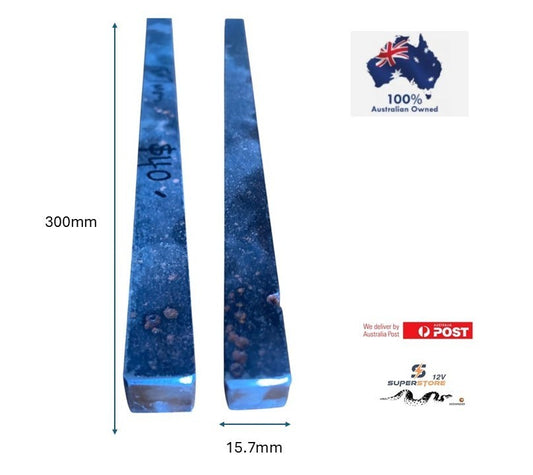 15.7mm Bright Mild Steel square bar 12" / 300mm long