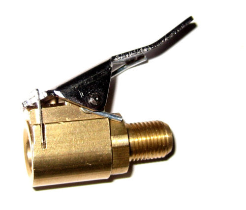 4wd AIR CHUCK 12V COMPRESSOR ADAPTER SCREW ON TO CLIP ON TYRE CHUCK FITTING