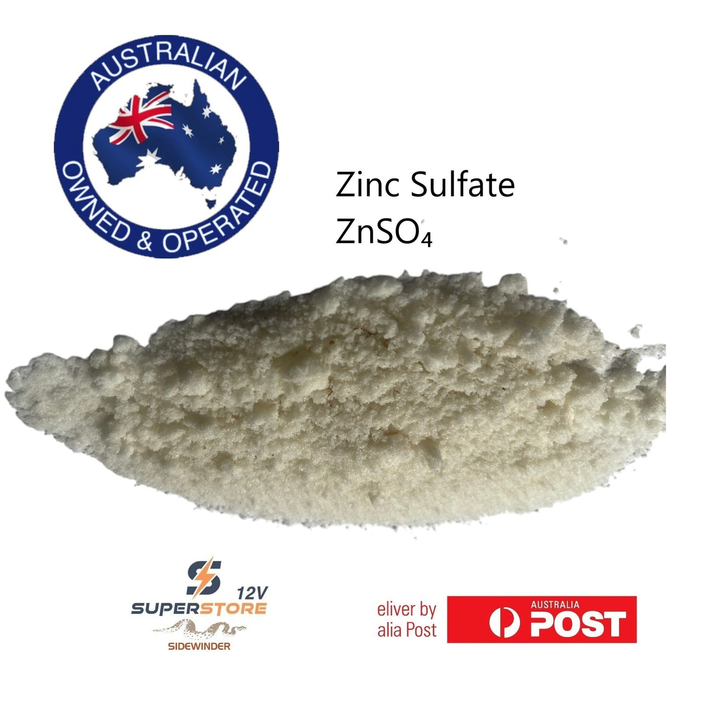 100g Zinc Sulphate Sulfate Agriculture Grade, Fertilizer, Plants Trace Elements