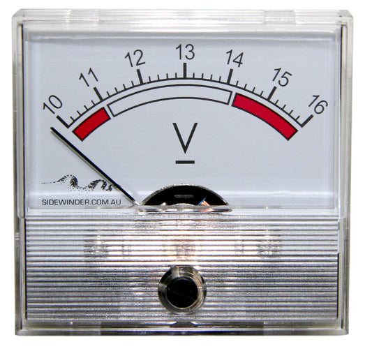 12V VOLT METER BATTERY CHARGE MONITOR SIDEWINDER ABR 52mm