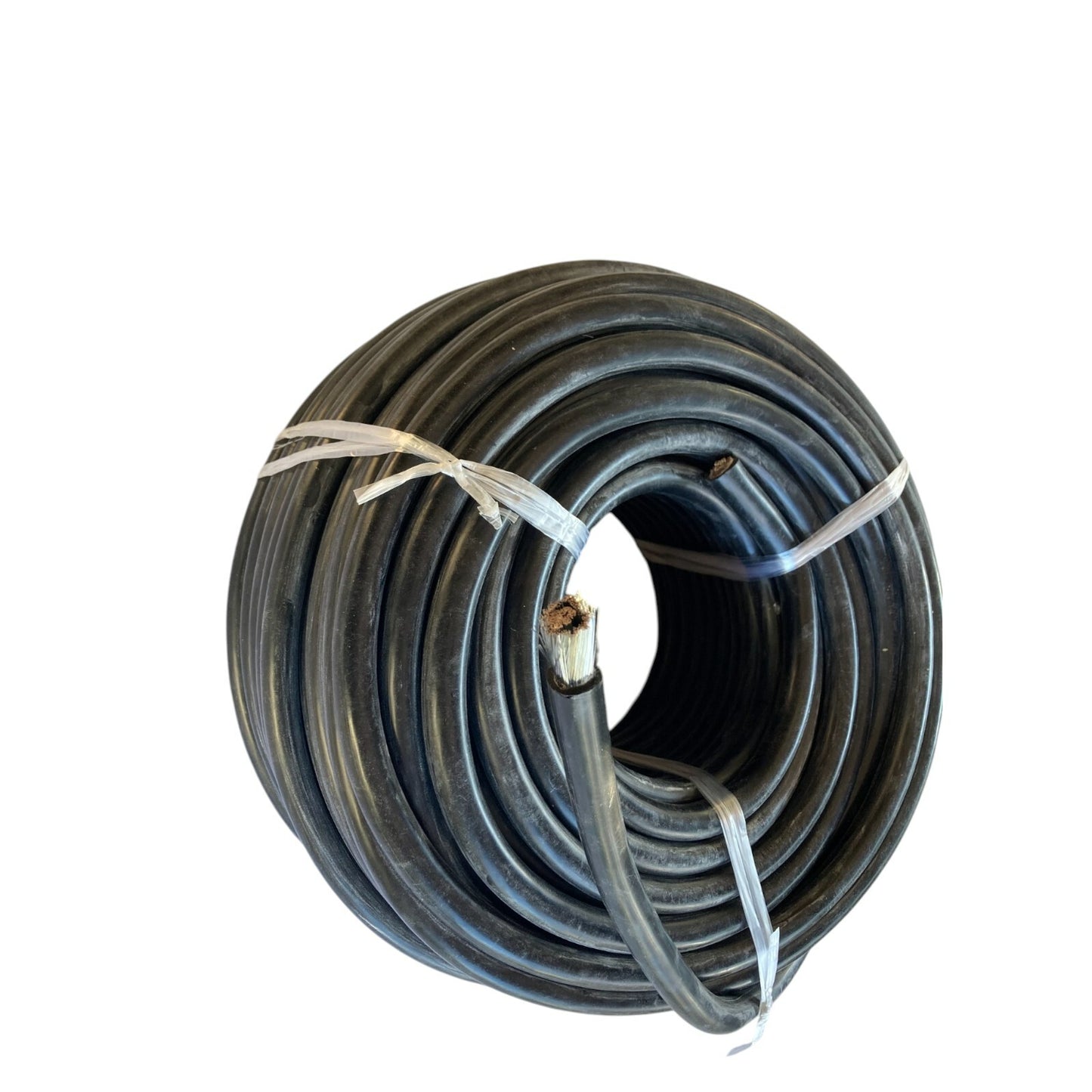 1 m SILICONE DUAL BATTERY & ANDERSON PLUG WIRE - 1B&S/ 1AWG Cable- Black 53mm2