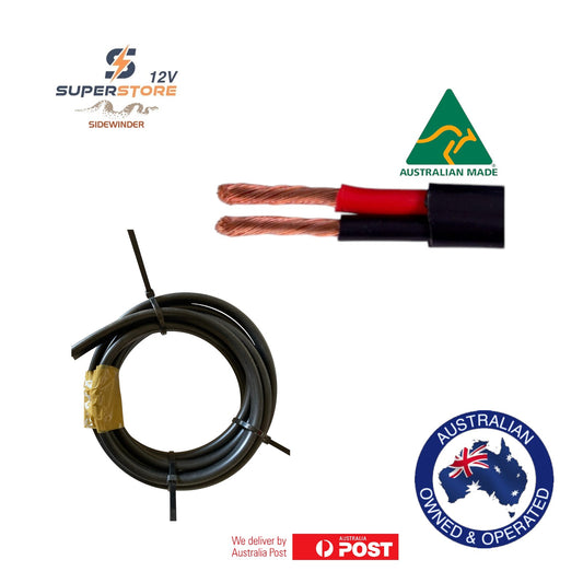 6MM TWIN CORE DUAL BATTERY & ANDERSON PLUG WIRE - TW50 50AMP 2 CORE CABLE