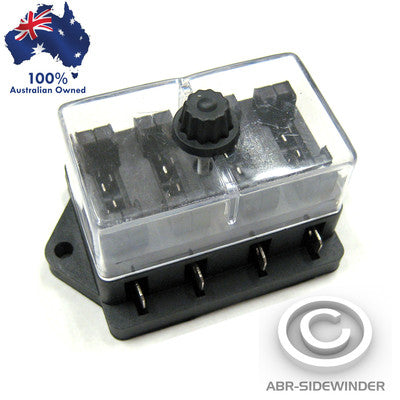 FUSE BOX 4 WAY - ACCESSORY FUSE BOX 12V 24V 4WD Caravan fuse box