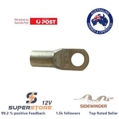 5x DUAL BATTERY SYSTEM LUGS 0 B&S  10mm EYE ABR SIDEWINDER SC50-10