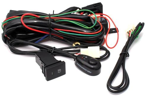 DRIVING LIGHT HARNESS fits TOYOTA LED HID LIGHTS - Type 1 - ABR WITH 2 SWITCHES