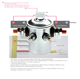 DUAL BATTERY ISOLATOR SOLENOID - EASY TO DIY 100AMP ABR + D.I.Y. INSTRUCTIONS 