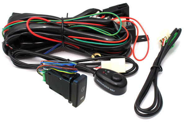 DRIVING LIGHT HARNESS FOR LED, HID - fits TOYOTA - Type 2 - includes 2 switches
