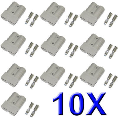10 x ANDERSON 50 AMP PLUG CONNECTORS HD Springs 10x from ABR
