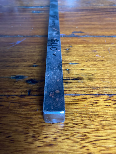 15.7mm Bright Mild Steel square bar 12" / 300mm long