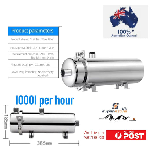 Portable Stainless Ultrafiltration camping 4x4 expedition water purifier 1micron