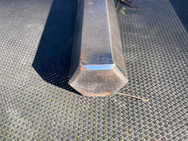 25.4mm (1") Bright Mild Steel HEX bar