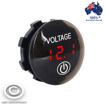 RED Battery Display Volt Meter Flush Mount 12v 24v LED Digital Voltage Gauge 2x