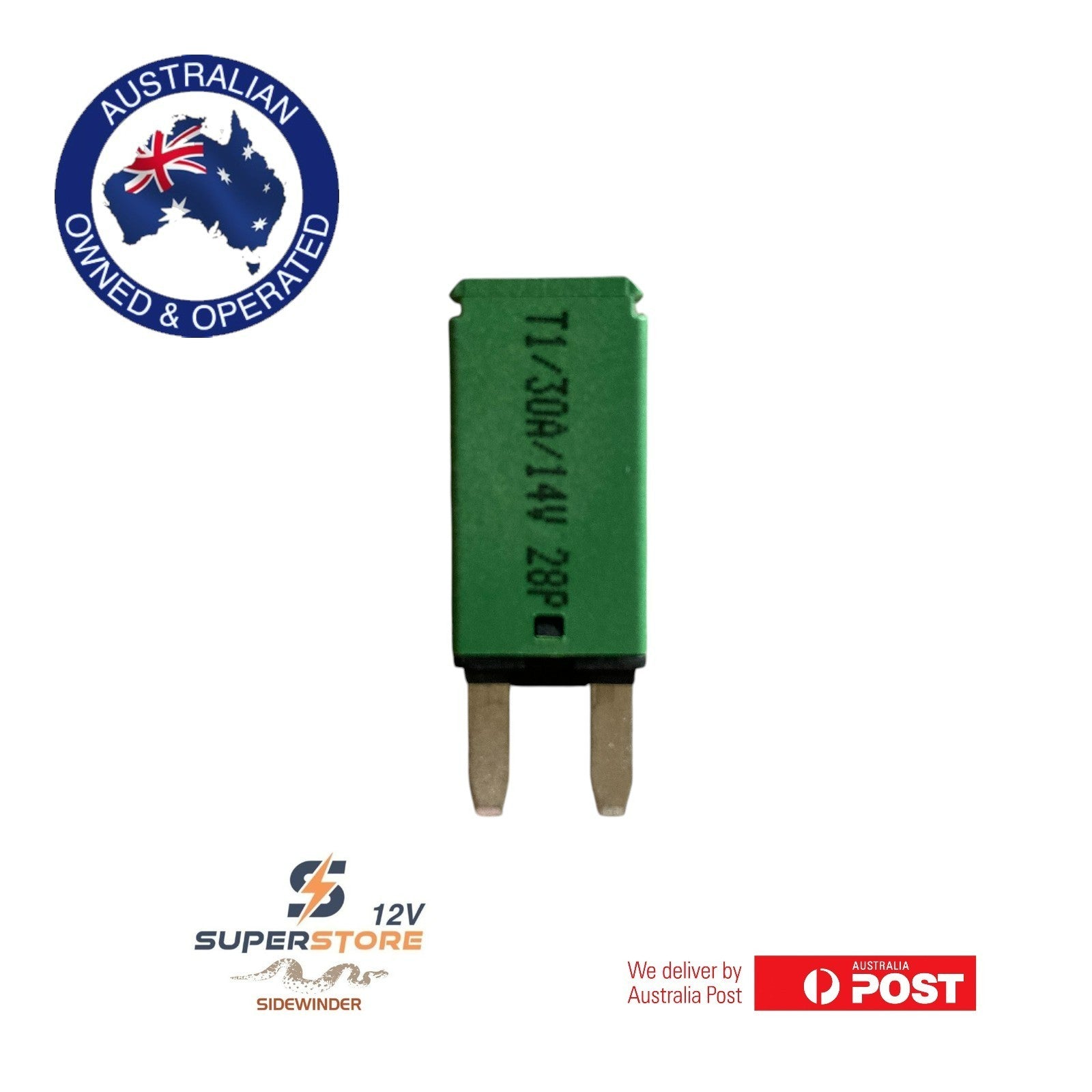 E71 Mini automatic reset circuit breaker 30A Fuse Caravan 4x4 Marine Battery