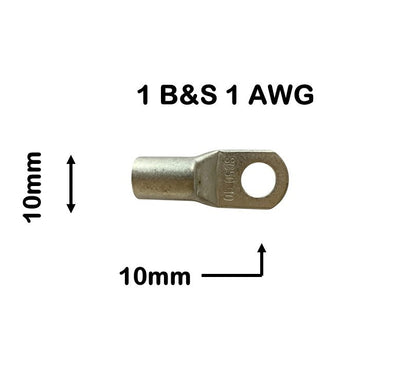 5x DUAL BATTERY SYSTEM LUGS 1 B&S  10mm EYE ABR SIDEWINDER SC50-10