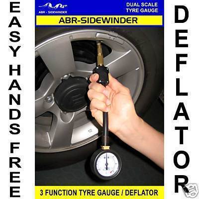 3 in 1 TYRE GAUGE TIRE GAUGE DEFLATOR 4x4 ABR-SIDEWINDER