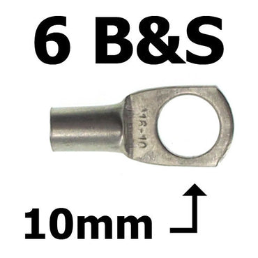 X4 DUAL BATTERY SYSTEM LUGS/ Heat Shrink 6 B&S  10mm EYE ABR SIDEWINDER SC16-10