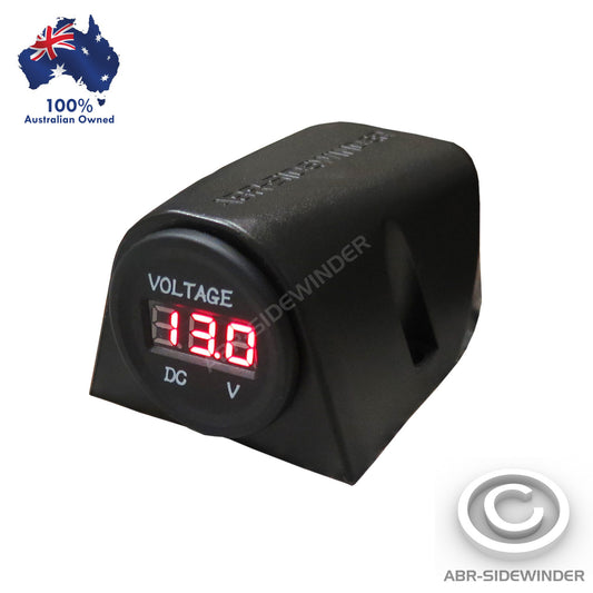 DUAL BATTERY MANAGEMENT VOLTMETER VOLT METER 12V 24V LED 4WD HOUSING BOX TYPE