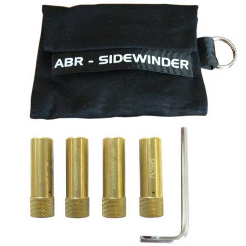 TYRE DEFLATORS 4x SOLID BRASS - ABR DEFLATOR - EASY FAST ALLEN KEY ADJUSTMENT