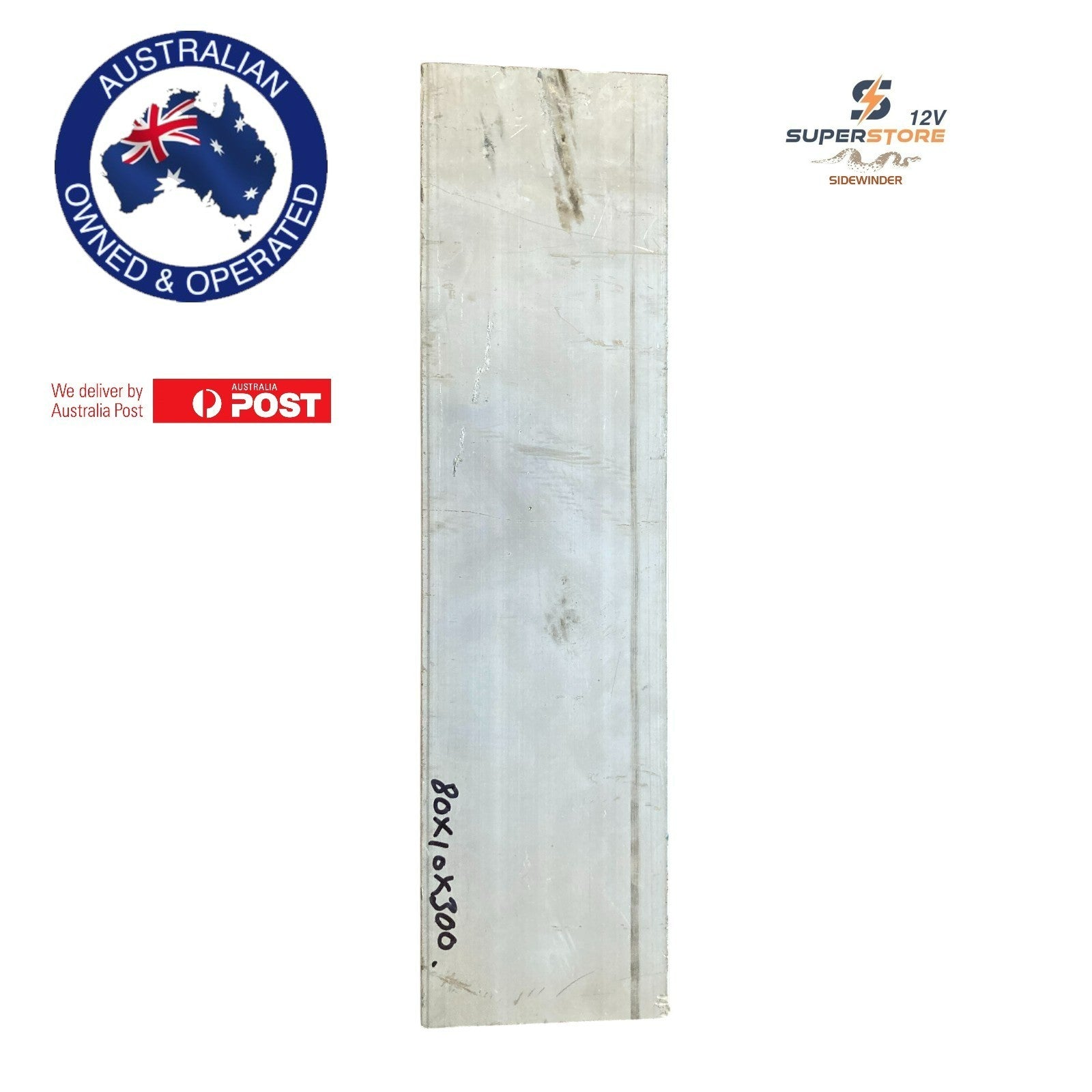 Aluminium Flat Bar80x10x300mm Steel Lathe Weld