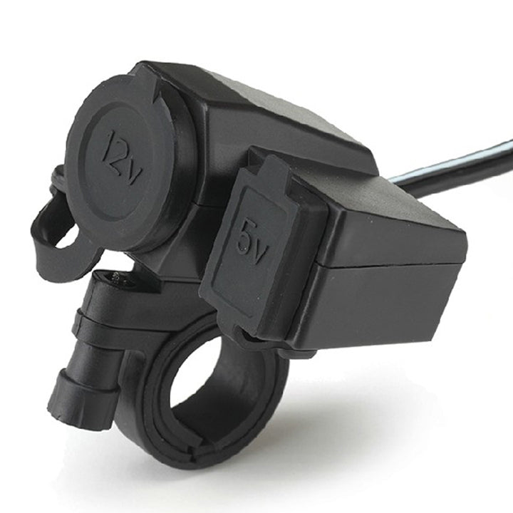 Waterproof Motorbike Motorcycle USB Charger Mobile Power Socket Adapter 12V