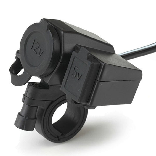 Waterproof Motorbike Motorcycle USB Charger Mobile Power Socket Adapter 12V