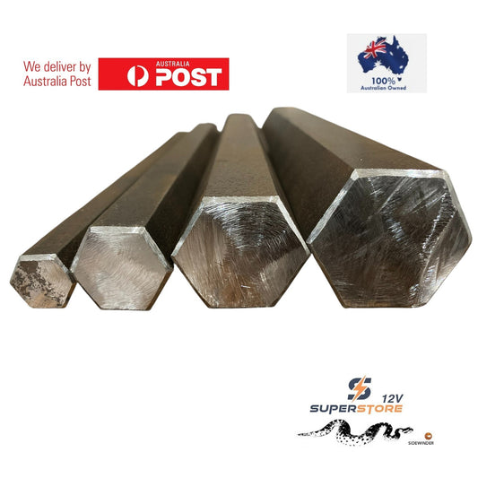 1 1/8" Mild Steel HEX bar 12"/300mm long Bolts