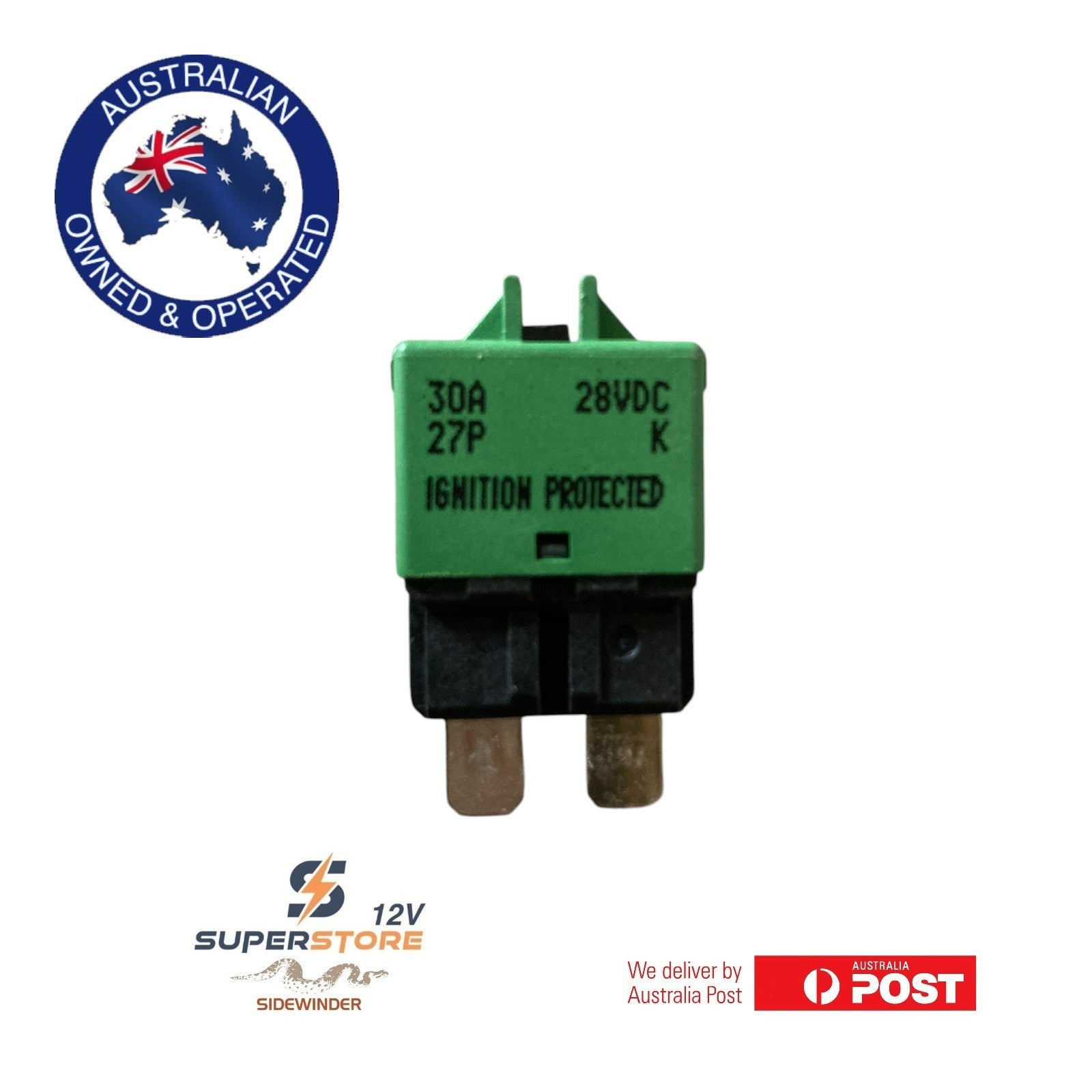 12V 24V  Manual reset circuit Breaker Fuse 30A 4x4 Caravan Dual Battery system