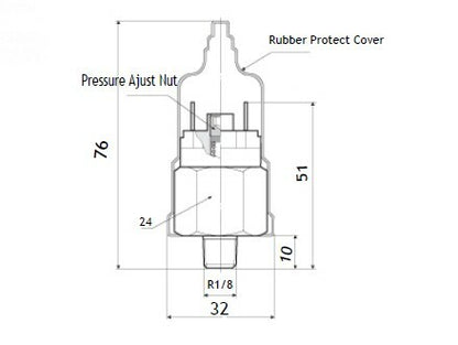 Air Pressure Switch 12V PSI compressor Air Locker Diff Lock + ADJUSTABLE 1/8