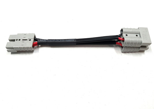 ANDERSON PLUG DOUBLE ADAPTER EXTENSION 50 AMP 50A 12VOLT Y CABLE LEAD CRIMPED 
