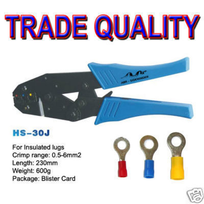CRIMP TOOL INSULATED HS30 CRIMPING LUGS UP TO 6mm2