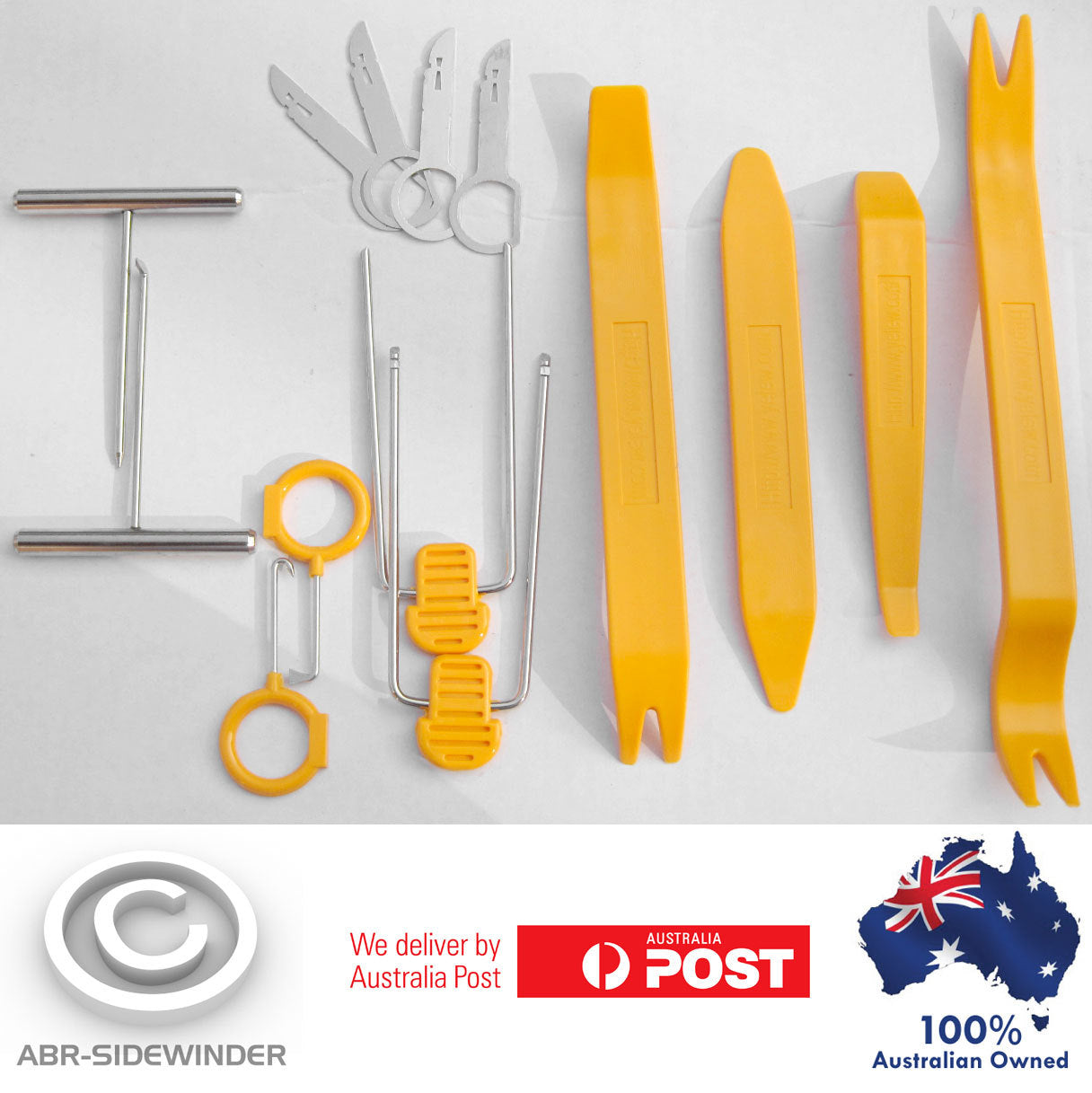DUAL BATTERY TRIM TOOLS, REMOVE PANELS WITH NO DAMAGE REMOVE ANDERSON PLUG LUGS