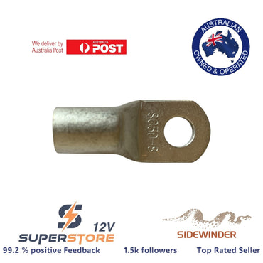 5x DUAL BATTERY SYSTEM LUGS 0 B&S  8mm EYE ABR SIDEWINDER SC50-8