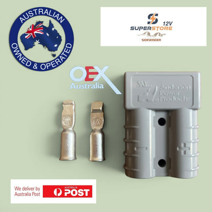 OEX Anderson Plug 2-Pole 50A Grey 5-Kit ACX2760B Heavy Duty 4wd Caravan