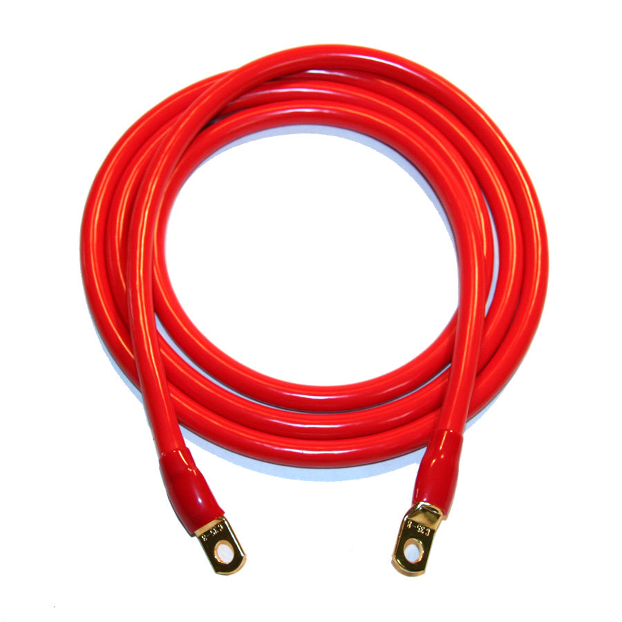 DUAL BATTERY CABLES AND SOLAR BANK CHARGE CABLES 200CM RED BATTERY BANK