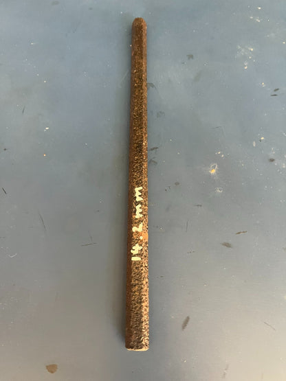 14.2mm Mild Steel HEX bar 12" long 300mm Bolts nuts DIY Steel Project rusty